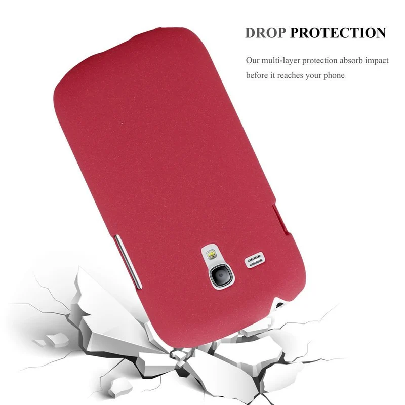 Cadorabo Hülle kompatibel mit Samsung Galaxy S3 MINI Hard Case Schutzhülle in Frosted Optik gegen Kratzer und Stöße