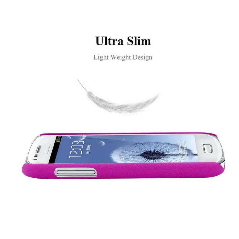 Cadorabo Hülle kompatibel mit Samsung Galaxy S3 MINI Hard Case Schutzhülle in Frosted Optik gegen Kratzer und Stöße