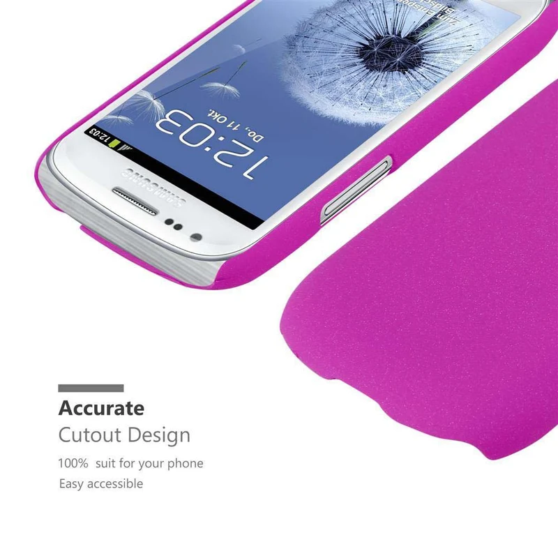 Cadorabo Hülle kompatibel mit Samsung Galaxy S3 MINI Hard Case Schutzhülle in Frosted Optik gegen Kratzer und Stöße