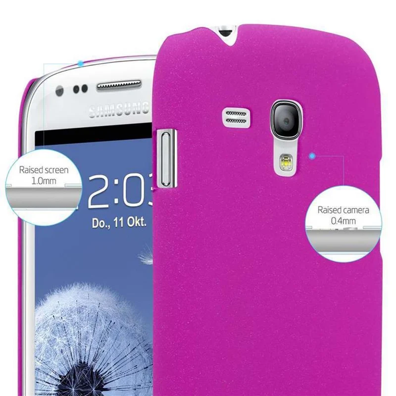 Cadorabo Hülle kompatibel mit Samsung Galaxy S3 MINI Hard Case Schutzhülle in Frosted Optik gegen Kratzer und Stöße