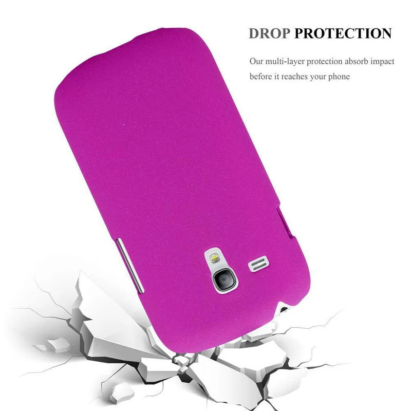 Cadorabo Hülle kompatibel mit Samsung Galaxy S3 MINI Hard Case Schutzhülle in Frosted Optik gegen Kratzer und Stöße