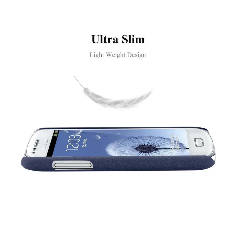 Cadorabo Hülle kompatibel mit Samsung Galaxy S3 MINI Hard Case Schutzhülle in Frosted Optik gegen Kratzer und Stöße