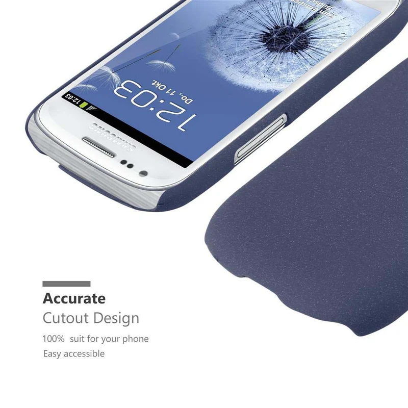 Cadorabo Hülle kompatibel mit Samsung Galaxy S3 MINI Hard Case Schutzhülle in Frosted Optik gegen Kratzer und Stöße