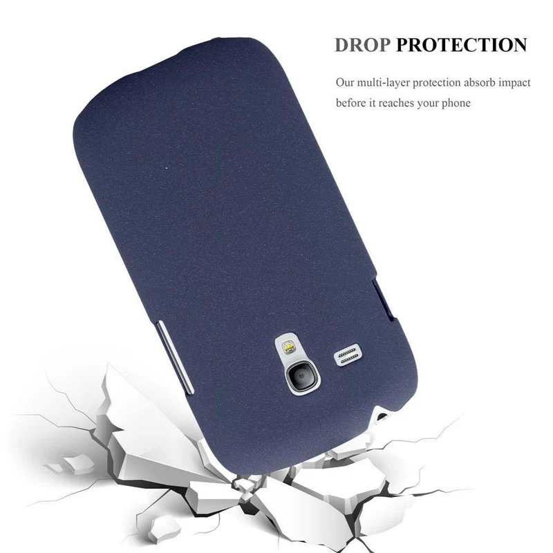 Cadorabo Hülle kompatibel mit Samsung Galaxy S3 MINI Hard Case Schutzhülle in Frosted Optik gegen Kratzer und Stöße