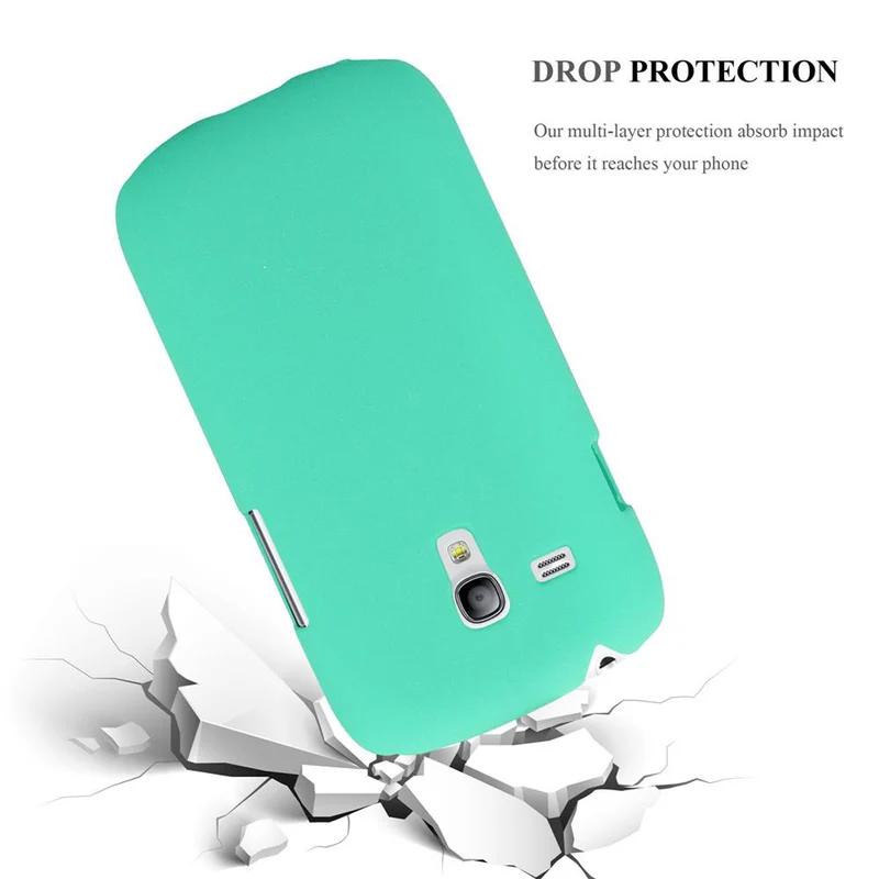 Cadorabo Hülle kompatibel mit Samsung Galaxy S3 MINI Hard Case Schutzhülle in Frosted Optik gegen Kratzer und Stöße