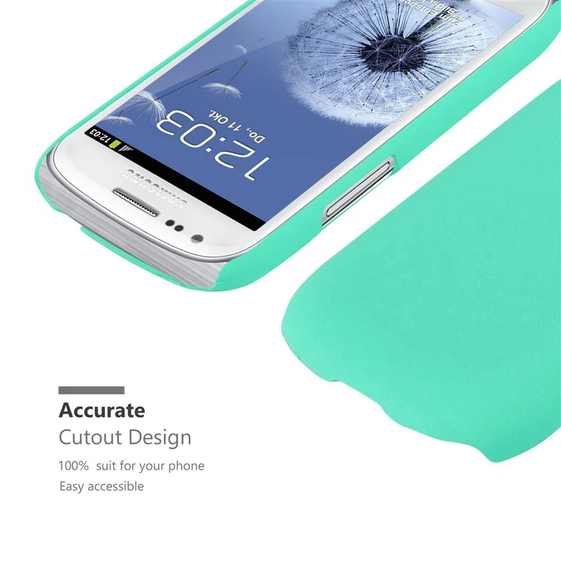 Cadorabo Hülle kompatibel mit Samsung Galaxy S3 MINI Hard Case Schutzhülle in Frosted Optik gegen Kratzer und Stöße