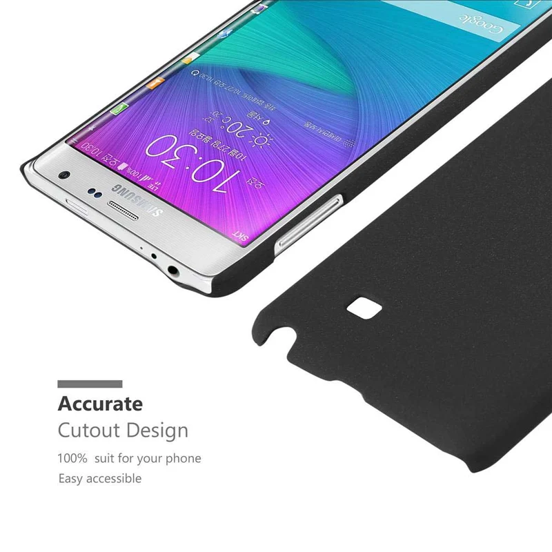 Cadorabo Hülle kompatibel mit Samsung Galaxy NOTE EDGE Hard Case Schutzhülle in Frosted Optik gegen Kratzer und Stöße