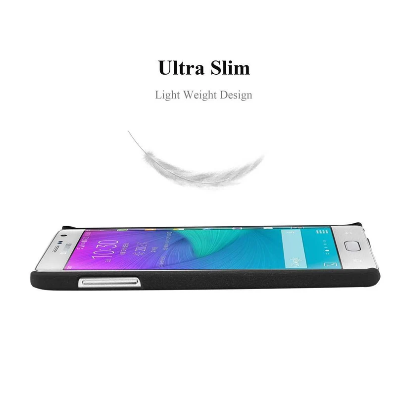 Cadorabo Hülle kompatibel mit Samsung Galaxy NOTE EDGE Hard Case Schutzhülle in Frosted Optik gegen Kratzer und Stöße