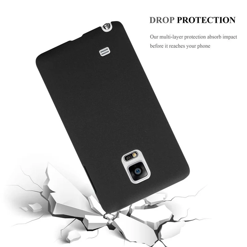 Cadorabo Hülle kompatibel mit Samsung Galaxy NOTE EDGE Hard Case Schutzhülle in Frosted Optik gegen Kratzer und Stöße