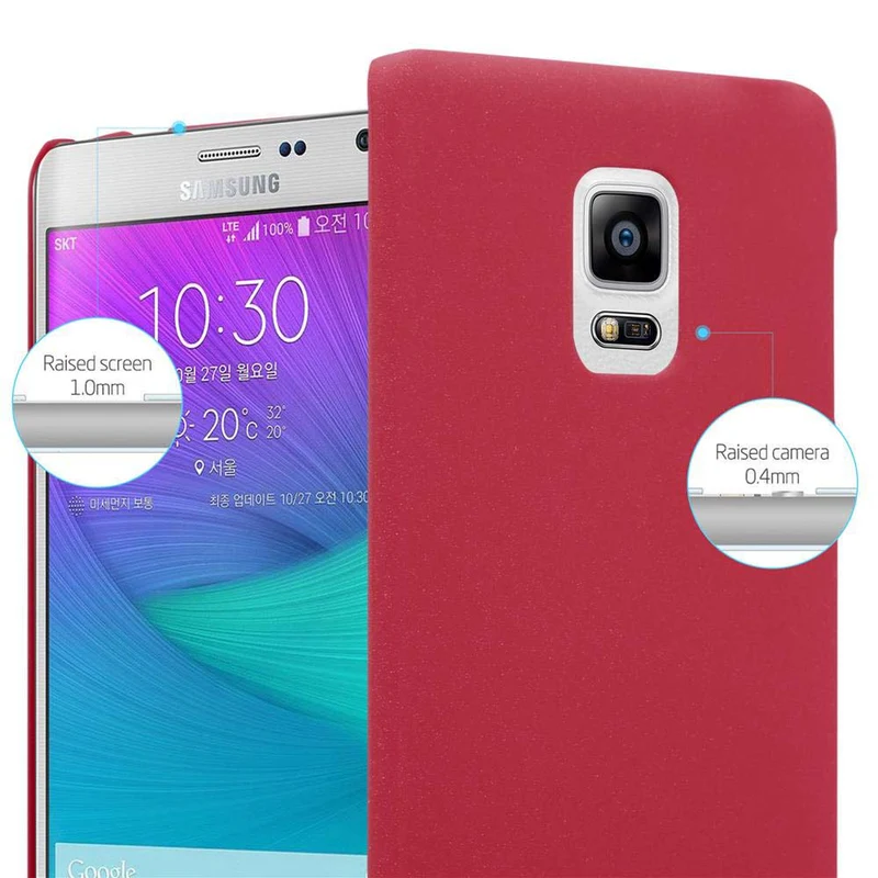 Cadorabo Hülle kompatibel mit Samsung Galaxy NOTE EDGE Hard Case Schutzhülle in Frosted Optik gegen Kratzer und Stöße