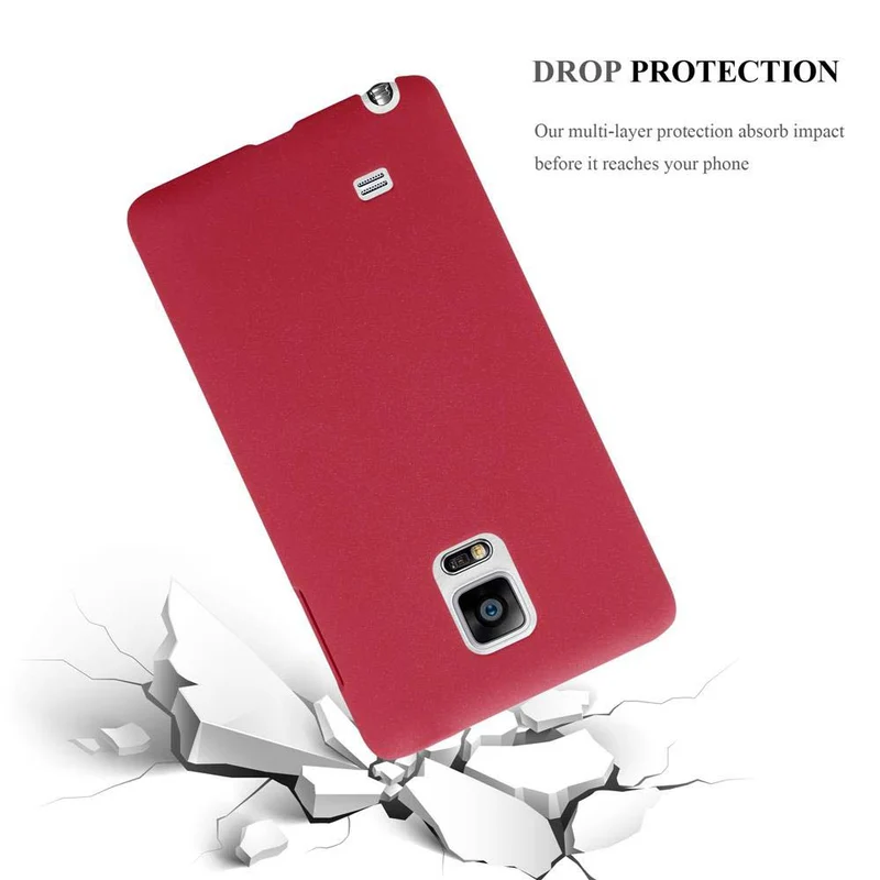 Cadorabo Hülle kompatibel mit Samsung Galaxy NOTE EDGE Hard Case Schutzhülle in Frosted Optik gegen Kratzer und Stöße