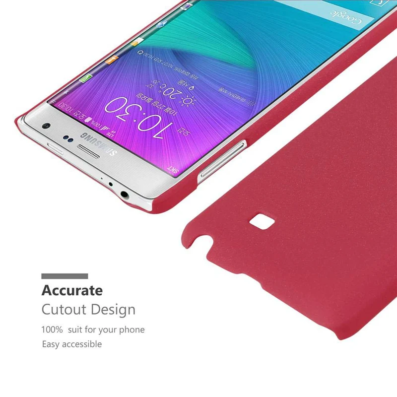 Cadorabo Hülle kompatibel mit Samsung Galaxy NOTE EDGE Hard Case Schutzhülle in Frosted Optik gegen Kratzer und Stöße