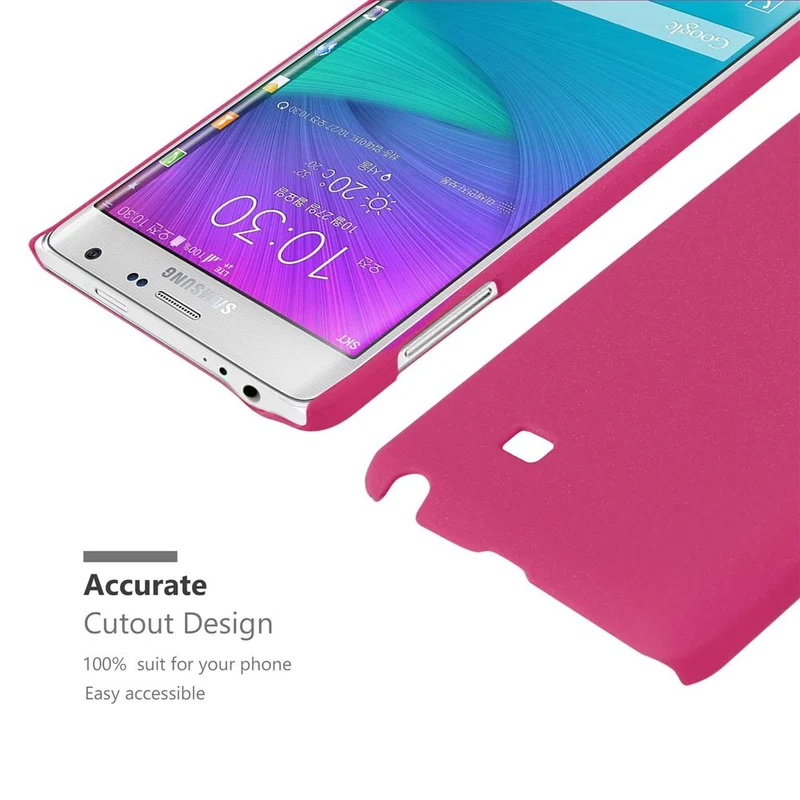 Cadorabo Hülle kompatibel mit Samsung Galaxy NOTE EDGE Hard Case Schutzhülle in Frosted Optik gegen Kratzer und Stöße