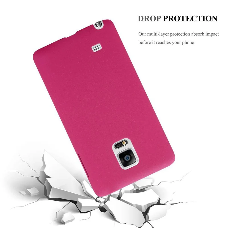 Cadorabo Hülle kompatibel mit Samsung Galaxy NOTE EDGE Hard Case Schutzhülle in Frosted Optik gegen Kratzer und Stöße
