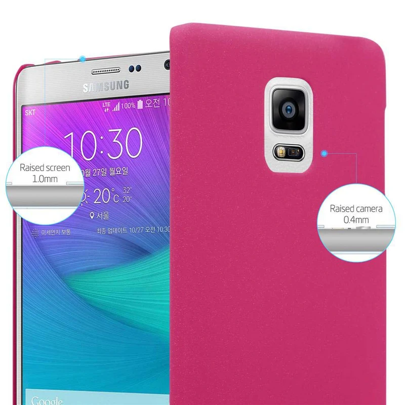 Cadorabo Hülle kompatibel mit Samsung Galaxy NOTE EDGE Hard Case Schutzhülle in Frosted Optik gegen Kratzer und Stöße