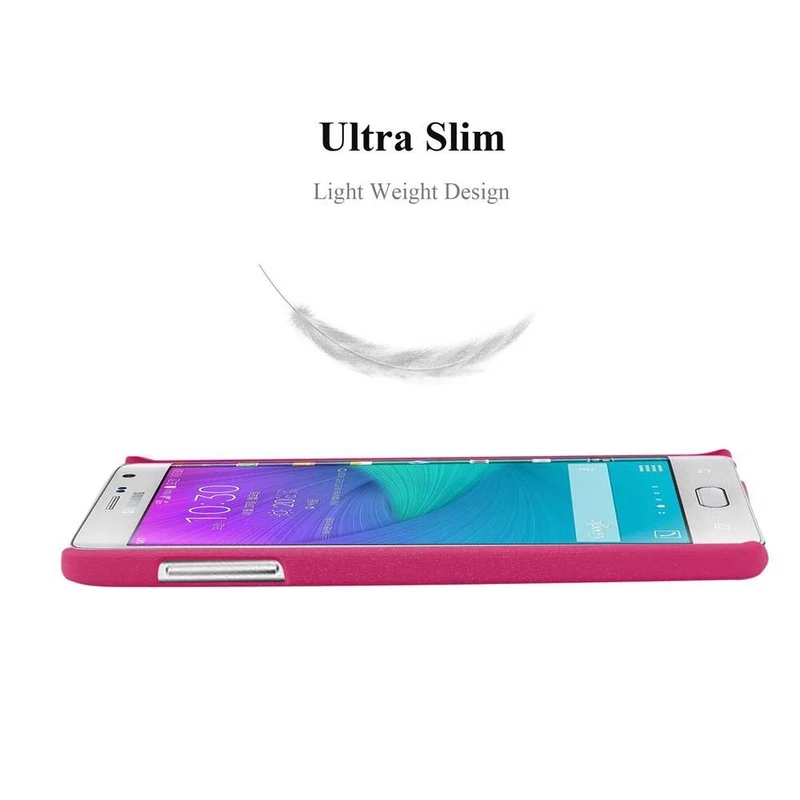 Cadorabo Hülle kompatibel mit Samsung Galaxy NOTE EDGE Hard Case Schutzhülle in Frosted Optik gegen Kratzer und Stöße