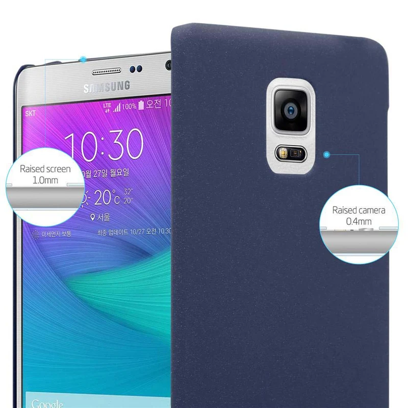Cadorabo Hülle kompatibel mit Samsung Galaxy NOTE EDGE Hard Case Schutzhülle in Frosted Optik gegen Kratzer und Stöße