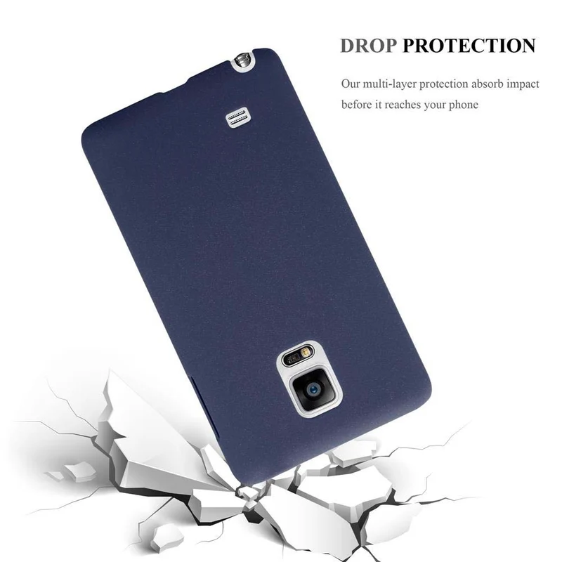 Cadorabo Hülle kompatibel mit Samsung Galaxy NOTE EDGE Hard Case Schutzhülle in Frosted Optik gegen Kratzer und Stöße