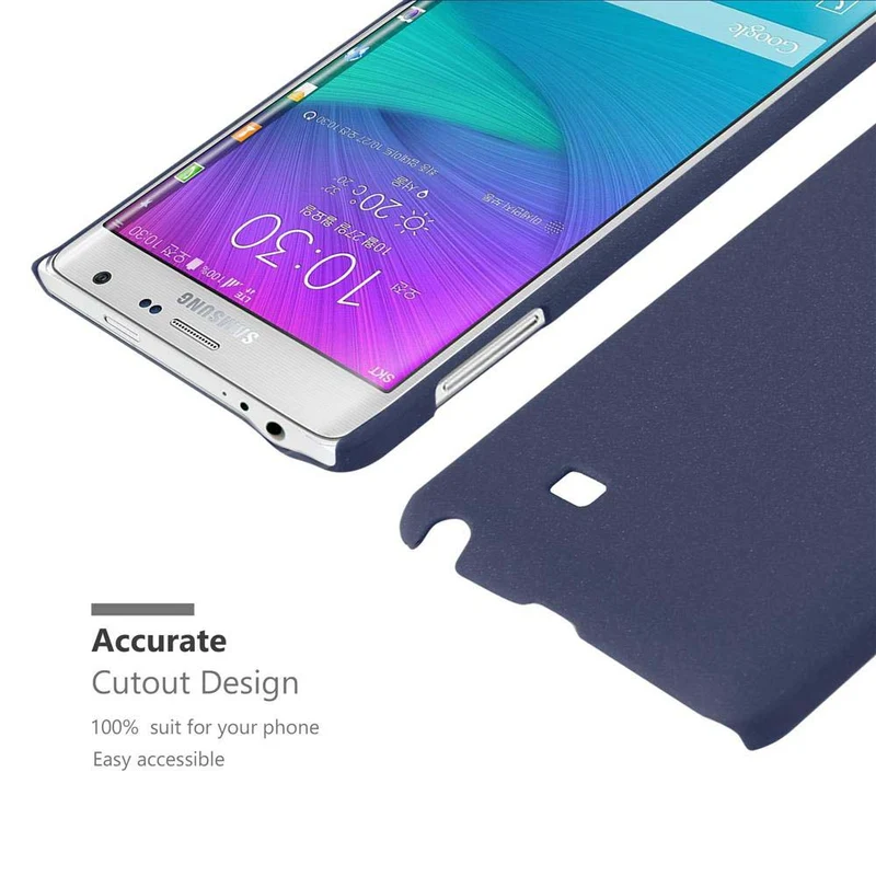 Cadorabo Hülle kompatibel mit Samsung Galaxy NOTE EDGE Hard Case Schutzhülle in Frosted Optik gegen Kratzer und Stöße