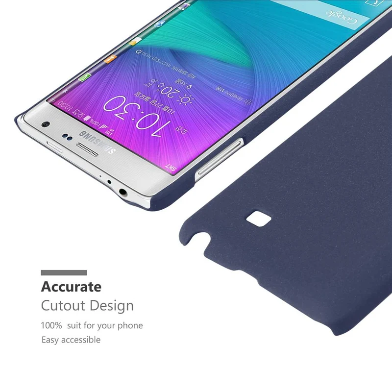 Cadorabo Hülle kompatibel mit Samsung Galaxy NOTE EDGE Hard Case Schutzhülle in Frosted Optik gegen Kratzer und Stöße
