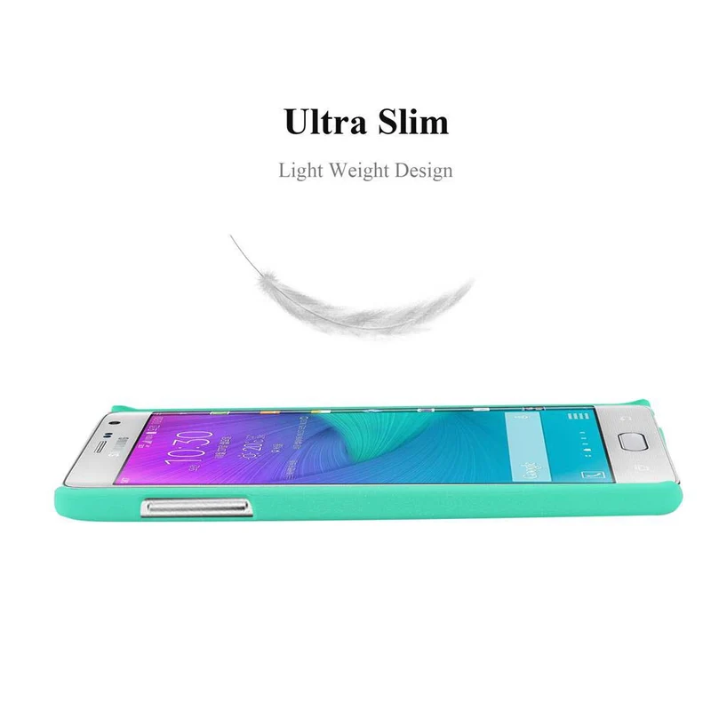 Cadorabo Hülle kompatibel mit Samsung Galaxy NOTE EDGE Hard Case Schutzhülle in Frosted Optik gegen Kratzer und Stöße