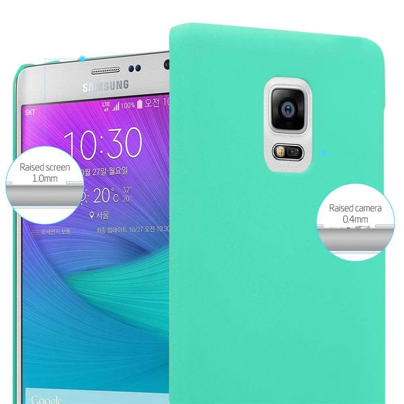 Cadorabo Hülle kompatibel mit Samsung Galaxy NOTE EDGE Hard Case Schutzhülle in Frosted Optik gegen Kratzer und Stöße