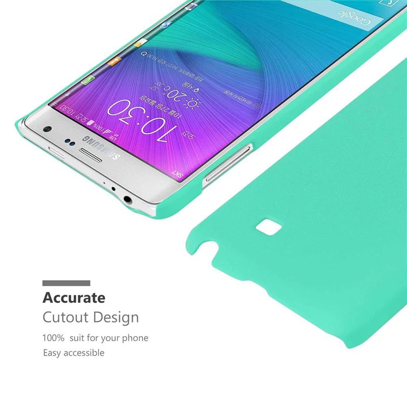 Cadorabo Hülle kompatibel mit Samsung Galaxy NOTE EDGE Hard Case Schutzhülle in Frosted Optik gegen Kratzer und Stöße