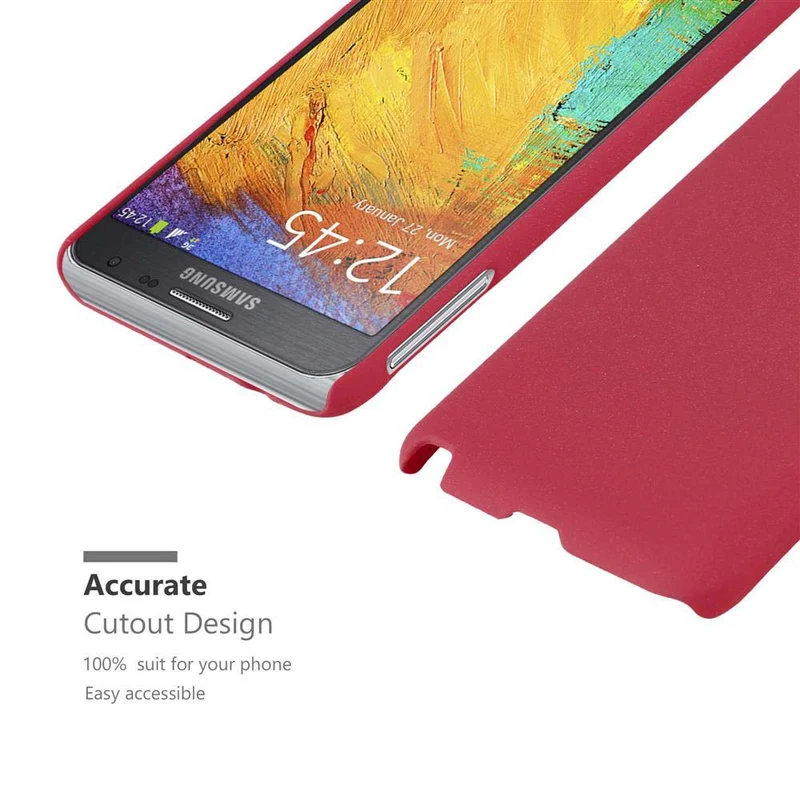 Cadorabo Hülle kompatibel mit Samsung Galaxy NOTE 3 NEO Hard Case Schutzhülle in Frosted Optik gegen Kratzer und Stöße
