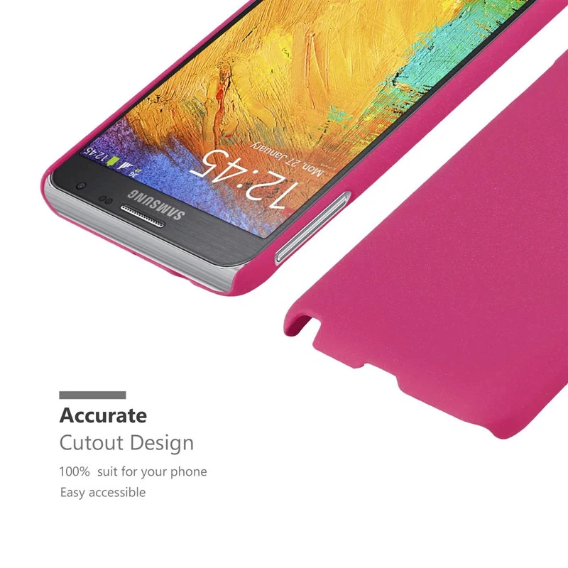 Cadorabo Hülle kompatibel mit Samsung Galaxy NOTE 3 NEO Hard Case Schutzhülle in Frosted Optik gegen Kratzer und Stöße