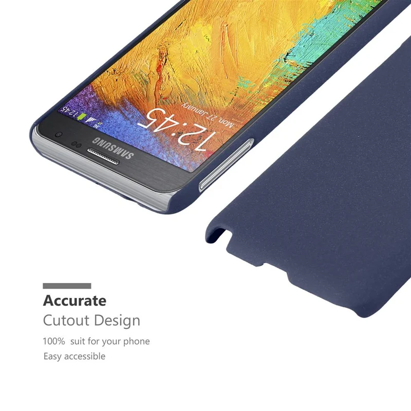 Cadorabo Hülle kompatibel mit Samsung Galaxy NOTE 3 NEO Hard Case Schutzhülle in Frosted Optik gegen Kratzer und Stöße