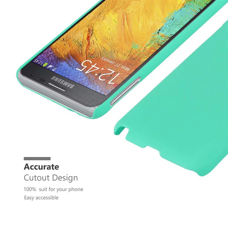 Cadorabo Hülle kompatibel mit Samsung Galaxy NOTE 3 NEO Hard Case Schutzhülle in Frosted Optik gegen Kratzer und Stöße