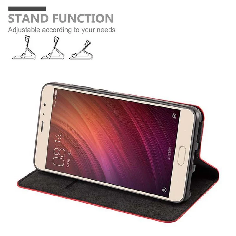 Cadorabo Hülle kompatibel mit Xiaomi RedMi PRO Schutzhülle mit Magnetverschluss, Standfunktion und Kartenfach