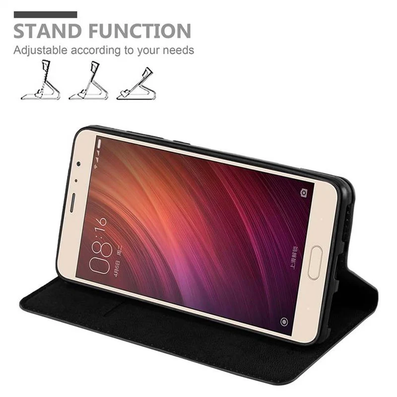 Cadorabo Hülle kompatibel mit Xiaomi RedMi PRO Schutzhülle mit Magnetverschluss, Standfunktion und Kartenfach