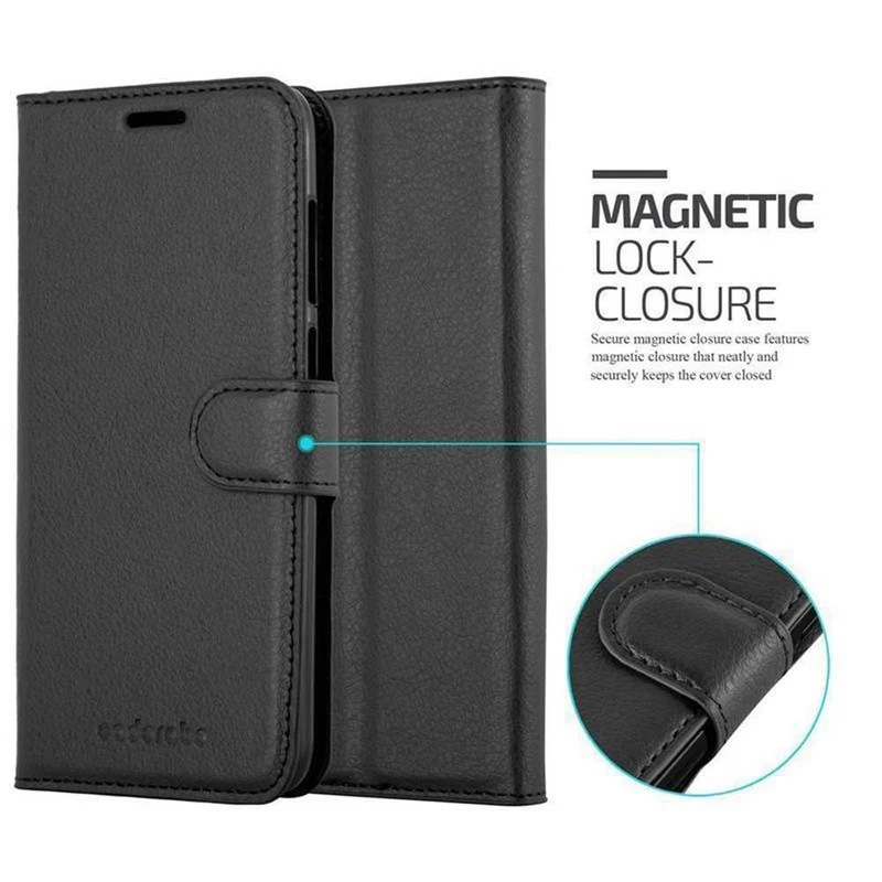 Cadorabo Hülle kompatibel mit HTC Desire 12 Schutzhülle mit Magnetverschluss, Standfunktion und Kartenfach