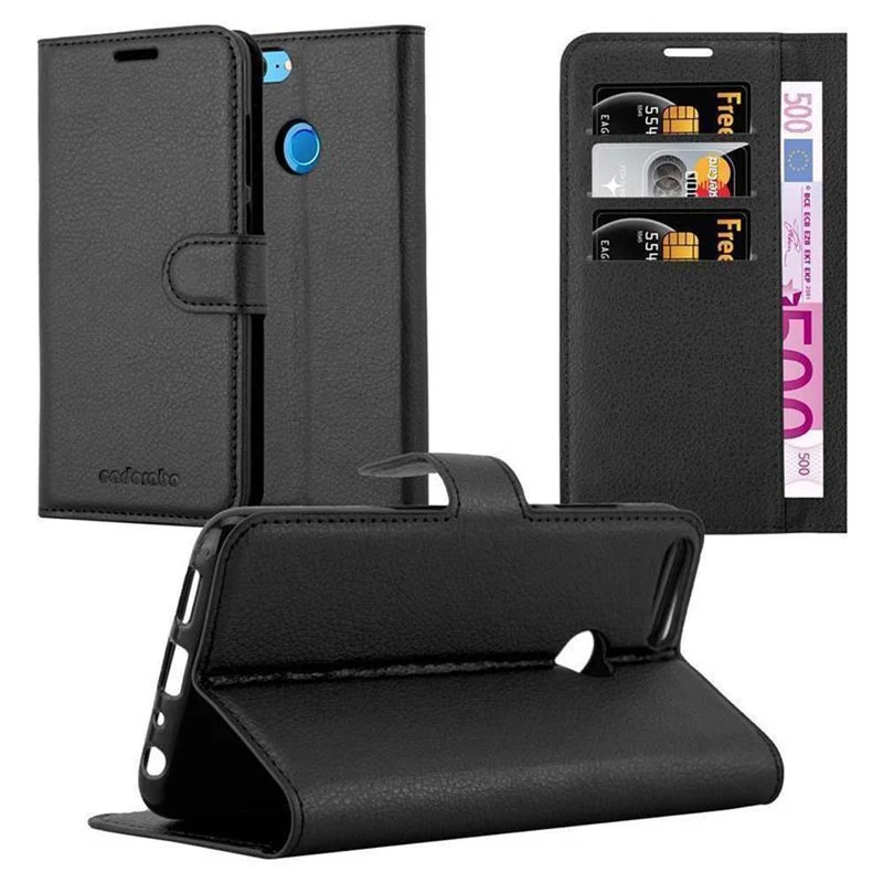 Cadorabo Hülle kompatibel mit Honor 9 LITE Schutzhülle mit Magnetverschluss, Standfunktion und Kartenfach