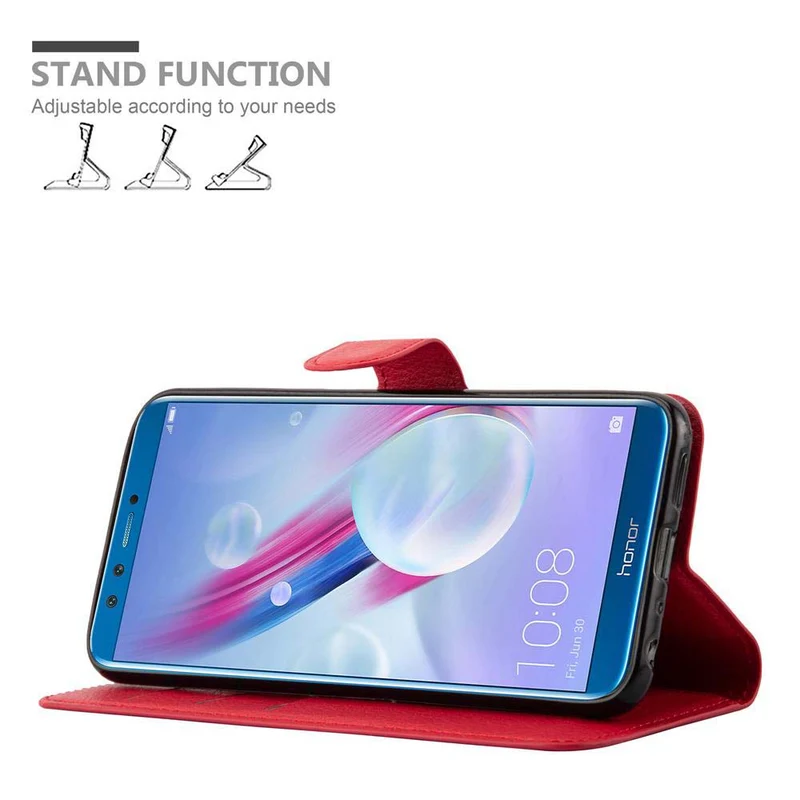 Cadorabo Hülle kompatibel mit Honor 9 LITE Schutzhülle mit Magnetverschluss, Standfunktion und Kartenfach