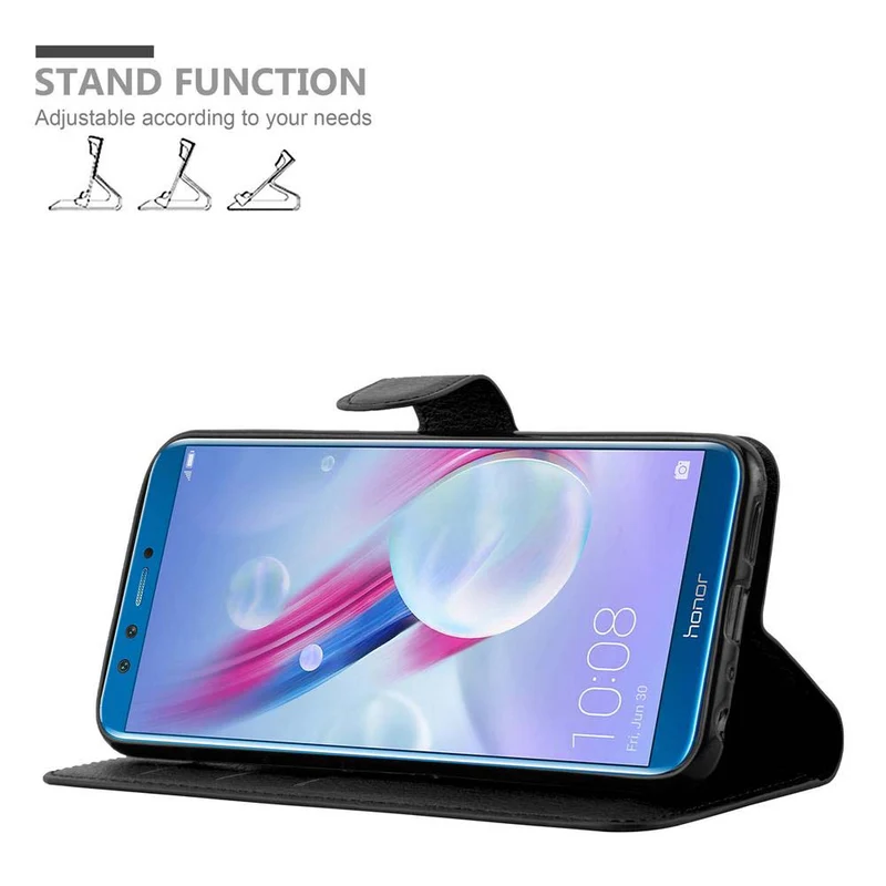 Cadorabo Hülle kompatibel mit Honor 9 LITE Schutzhülle mit Magnetverschluss, Standfunktion und Kartenfach