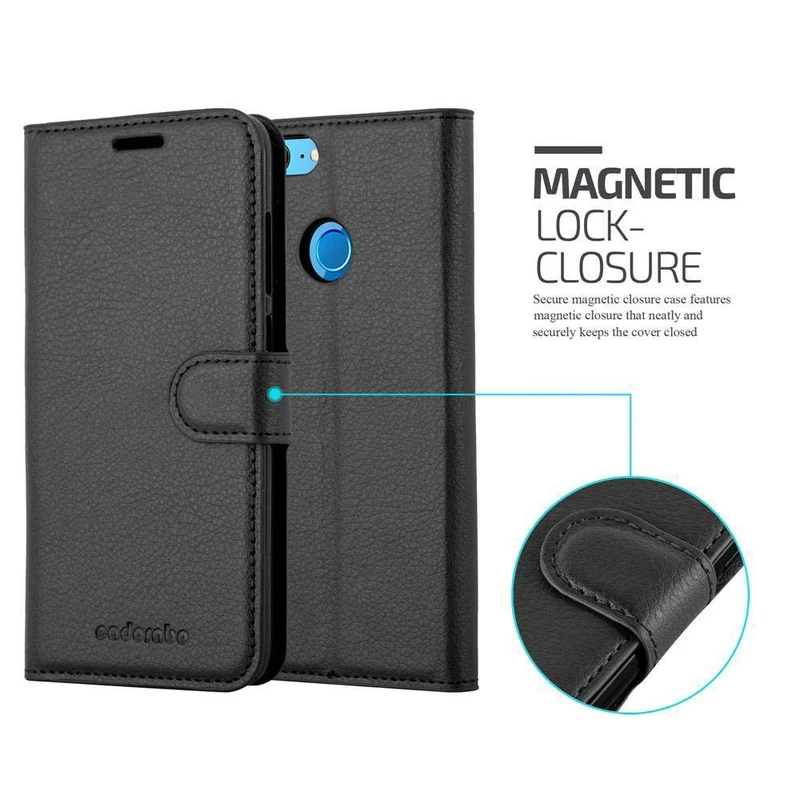 Cadorabo Hülle kompatibel mit Honor 9 LITE Schutzhülle mit Magnetverschluss, Standfunktion und Kartenfach