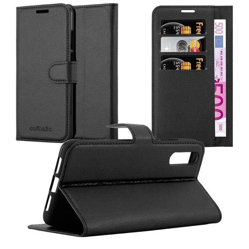 Cadorabo Hülle kompatibel mit Huawei P20 Schutzhülle mit Magnetverschluss, Standfunktion und Kartenfach