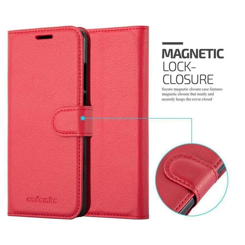 Cadorabo Hülle kompatibel mit Huawei P20 Schutzhülle mit Magnetverschluss, Standfunktion und Kartenfach