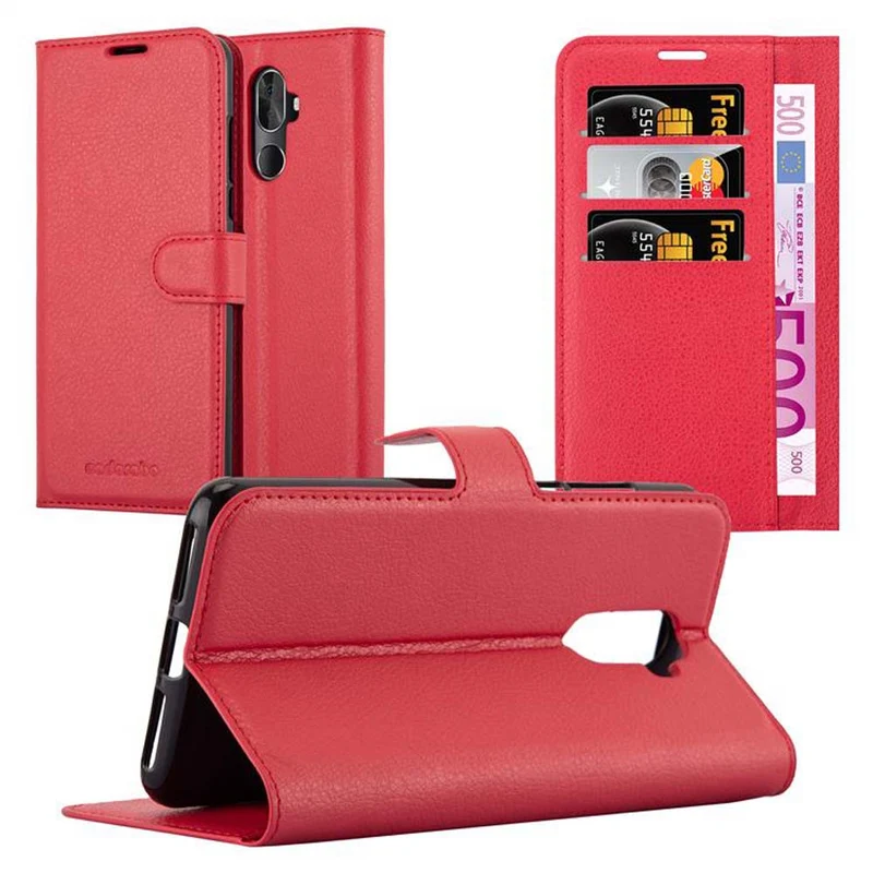 Cadorabo Hülle kompatibel mit Cubot X18 PLUS Schutzhülle mit Magnetverschluss, Standfunktion und Kartenfach