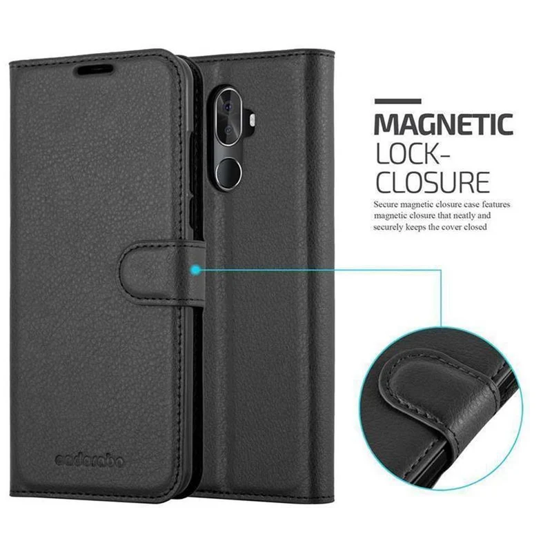 Cadorabo Hülle kompatibel mit Cubot X18 PLUS Schutzhülle mit Magnetverschluss, Standfunktion und Kartenfach