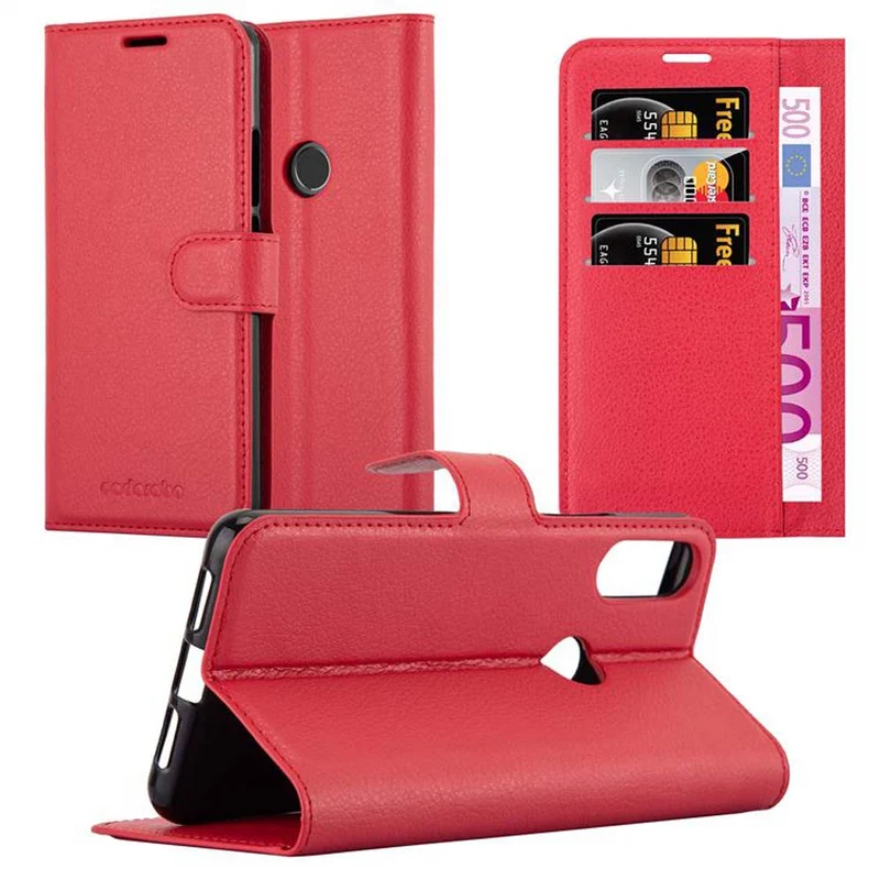 Cadorabo Hülle kompatibel mit WIKO VIEW 2 PRO Schutzhülle mit Magnetverschluss, Standfunktion und Kartenfach