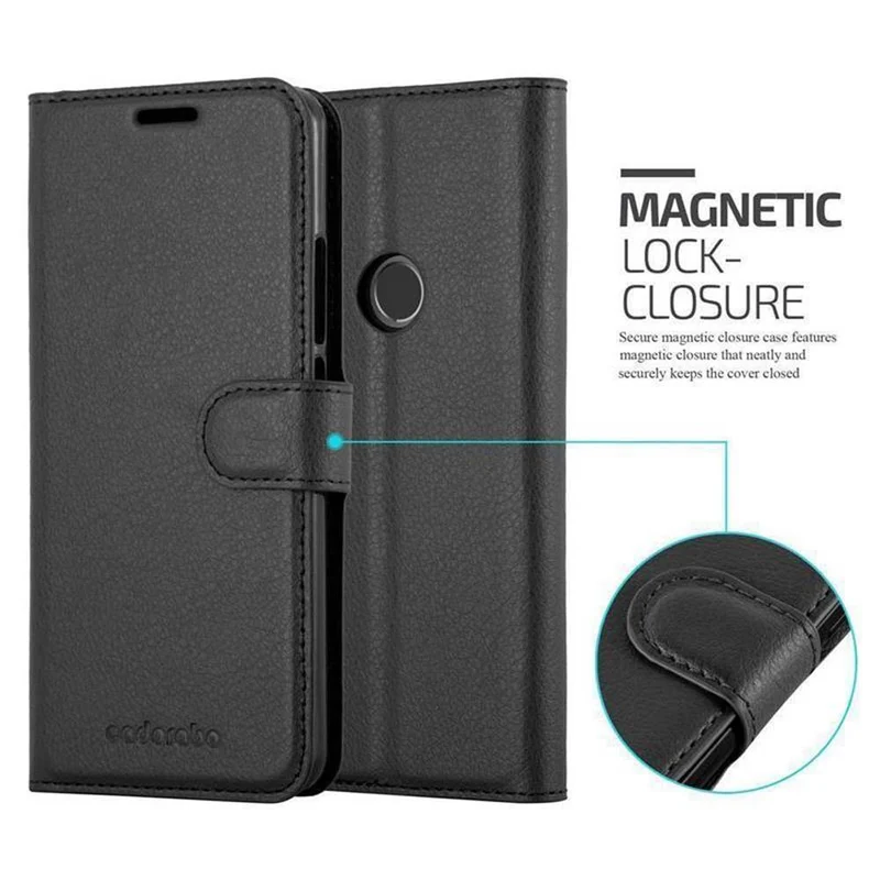 Cadorabo Hülle kompatibel mit WIKO VIEW 2 PRO Schutzhülle mit Magnetverschluss, Standfunktion und Kartenfach