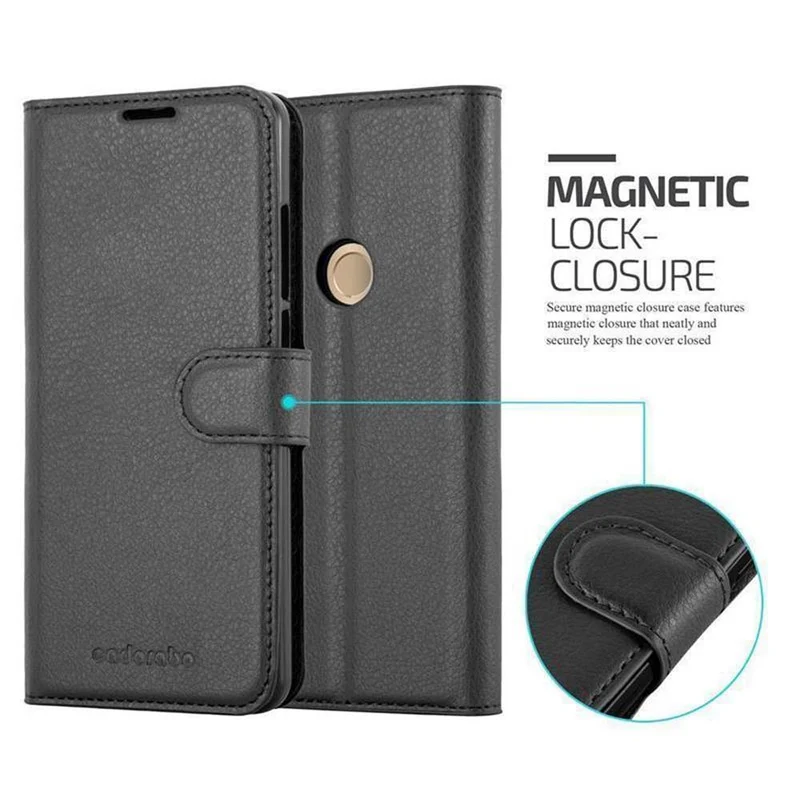Cadorabo Hülle kompatibel mit WIKO VIEW 2 Schutzhülle mit Magnetverschluss, Standfunktion und Kartenfach