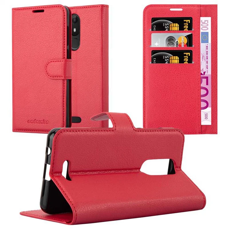 Cadorabo Hülle kompatibel mit WIKO VIEW LITE Schutzhülle mit Magnetverschluss, Standfunktion und Kartenfach