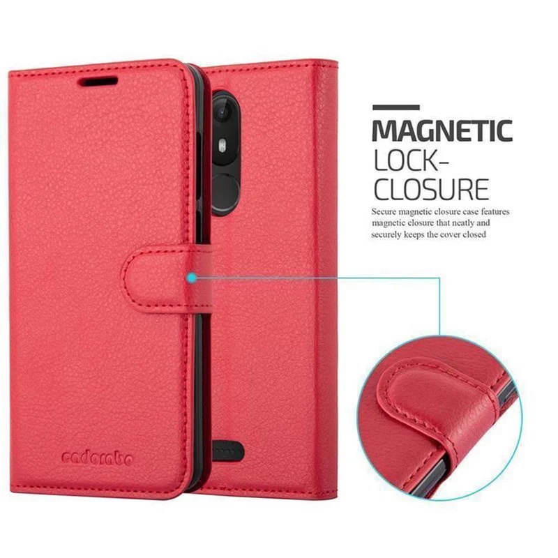 Cadorabo Hülle kompatibel mit WIKO VIEW LITE Schutzhülle mit Magnetverschluss, Standfunktion und Kartenfach