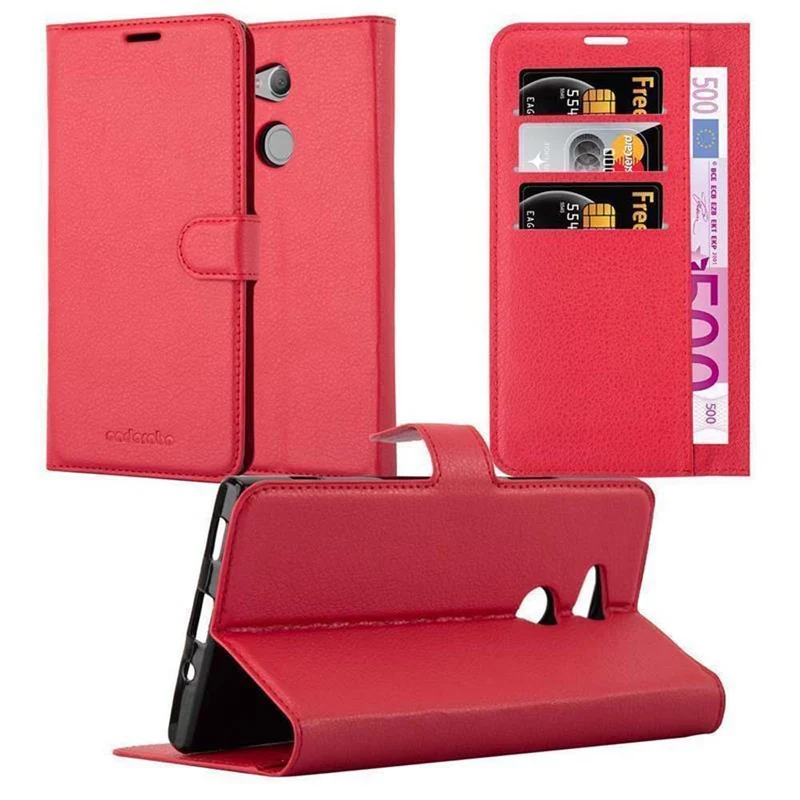 Cadorabo Hülle kompatibel mit Sony Xperia XA2 ULTRA Schutzhülle mit Magnetverschluss, Standfunktion und Kartenfach