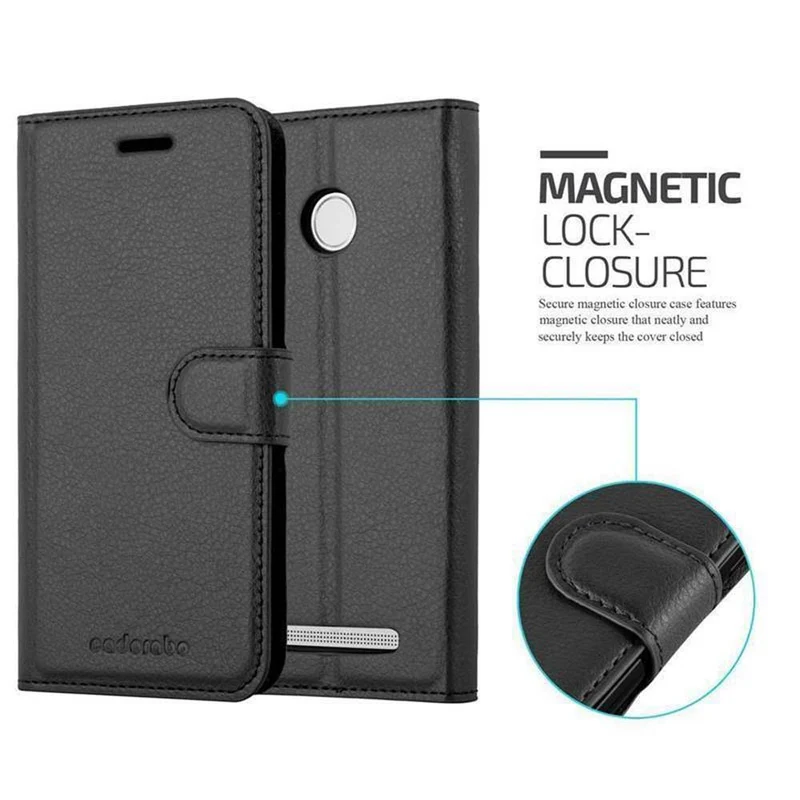 Cadorabo Hülle kompatibel mit Xiaomi RedMi 3S Schutzhülle mit Magnetverschluss, Standfunktion und Kartenfach