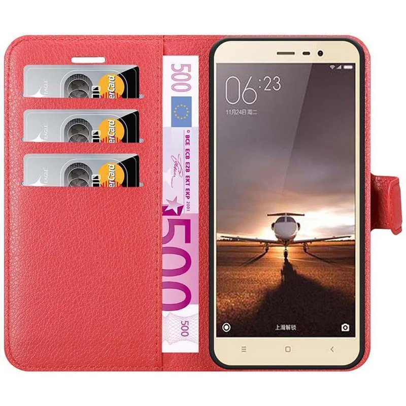 Cadorabo Hülle kompatibel mit Xiaomi RedMi PRO Schutzhülle mit Magnetverschluss, Standfunktion und Kartenfach